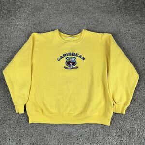 Princess Cruises Sweatshirt Mens XL Crewneck Pullover Embroidered Caribbean
